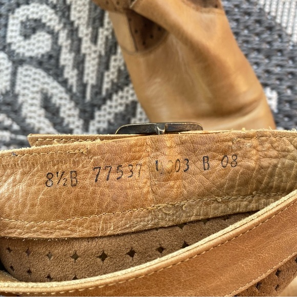 FRYE DISTRESSED PERFORATED KNEE BOOTS - Picture 8 of 8